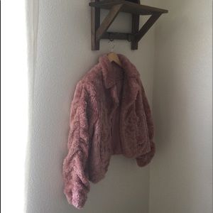 Faux Fur Blush Coat